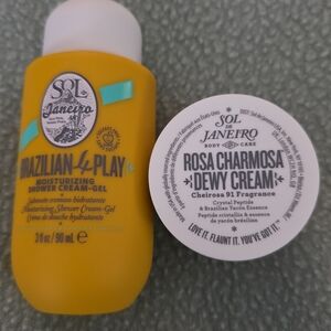 Sol de Janeiro Brazilian 4 Play Shower Gel and Rosa Chamosa Dewy Cream Set